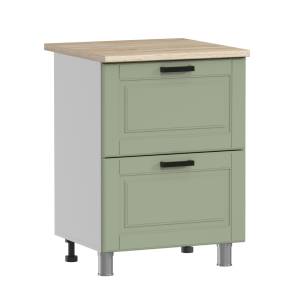 Кухонный модуль напольный Аленушка Астра Н2Я 600 Н00231114 фисташка,скоба черный