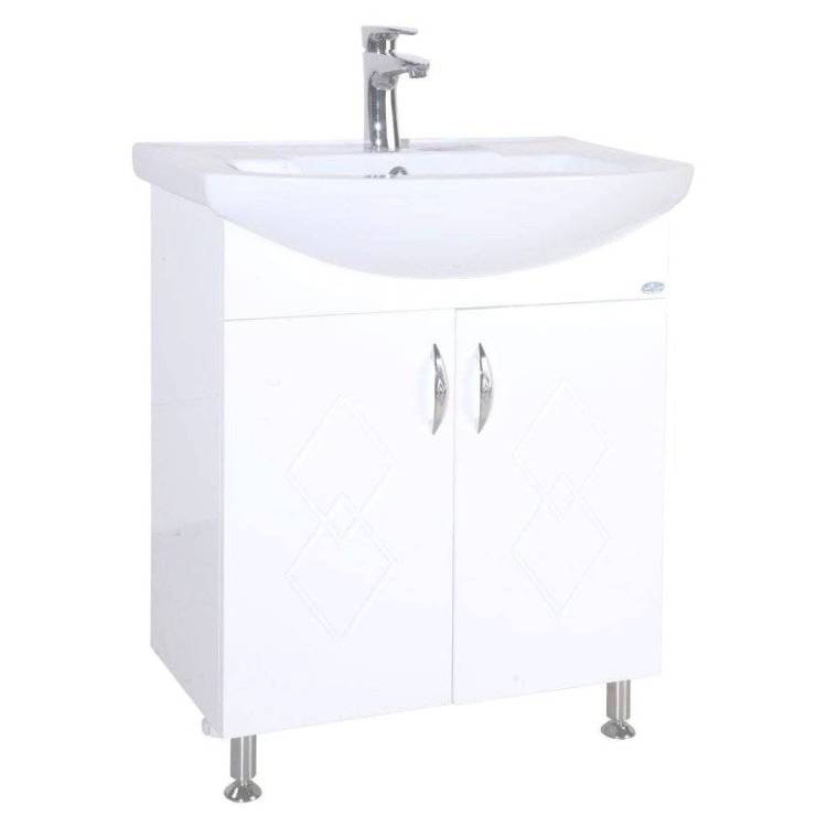 Тумба с раковиной Bellezza Элеганс 50 Белый