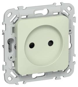 Розетка 1-местная с защитными шторками IEK Flite FI-R13-10-1-K92 панг