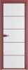 Межкомнатная дверь Profil Doors 5 AX цвет профиля Красный антрацит, стекло безопасное 6 мм мору белый 600x2000