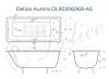 Чугунная ванна Delice Aurora DLR230606R-AS 170x75, с отверстиями под ручки, без ножек фото 9