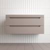 Тумба с раковиной Style Line Остин подвесная, тауп темный, раковина белая, 55x100x45