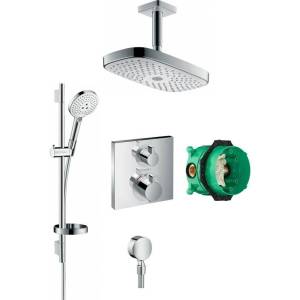 Душевой комплект Hansgrohe Raindance Select E 300 (2 jet) 27384400 + 26630400 + 27506000 + 15714000