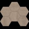 Мозаика Estima Classic Wood 39895 Mosaic/CW02_NR/25x28,5/Hexagon Dark Grey 25x28.5
