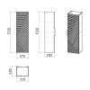 Шкаф-пенал Grossman Блисс 303548 подвесной, белый глянец, 35 см фото 2