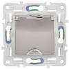 Розетка 1-местная с заземлением, шторками и крышкой IEK Skandy SK-R16-16-44-K50 никель фото 4
