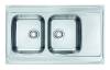 Мойка кухонная Alveus Classic Pro 80 1130472 Sat-90 с сифоном, 100x60