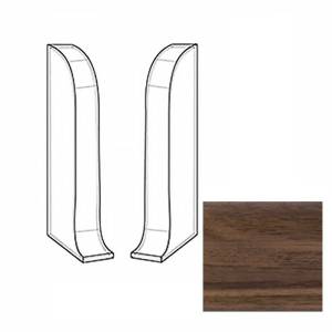 Заглушки LinePlast Темный Орех L017 58 мм (пара)