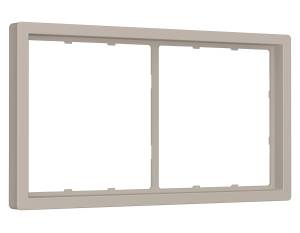 Рамка 2-постовая Ambrella Volt Sigma SF150362 серо-бежевый матовый