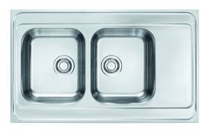 Мойка кухонная Alveus Classic Pro 80 1130472 Sat-90 с сифоном, 100x60