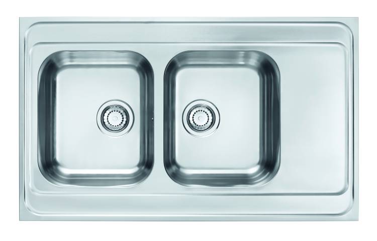 Мойка кухонная Alveus Classic Pro 80 1130472 Sat-90 с сифоном, 100x60