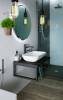 Столешница 1MarKa Grunge Loft 90 бетон темно-серый фото 2