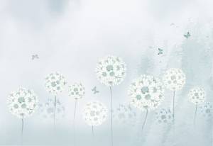 3D Фотообои Artegrafico «Небесные одуванчики» PD-053 песок