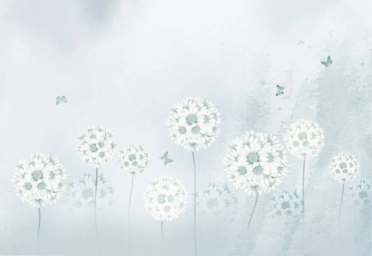 3D Фотообои Artegrafico «Небесные одуванчики» PD-053 песок