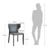 Набор из 2 стульев Bradex Home Karl FR 1000P серый фото 9