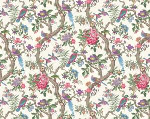 3D Фотообои Artegrafico «Яркие птицы в цветущих ветвях» CH-001 песок