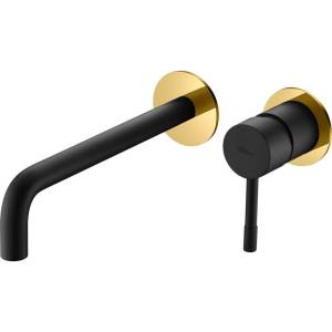 Смеситель для раковины Boheme Uno 465-BG Black Gold с внутренней частью