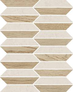 Мозаика Versace V Stone PF60020321 Lozenge White Lappato 20.5x28.5