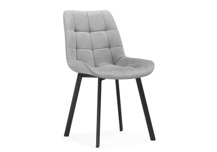 Стул на металлокаркасе Notta Челси П 632443 светло-серый (zd 960) / черный