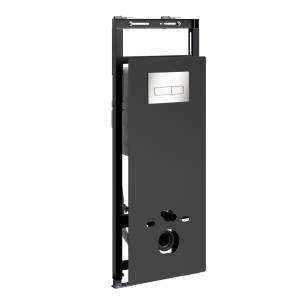 Система инсталляции для унитазов Wasserkraft Salm 27TLT.010.ME.BL.BN03 клавиша никель