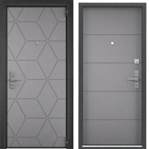 Входная стальная дверь Torex ULTIMATUM NEXT 590749 ПВХ Гриджио/ПВХ Гриджио 2050x880