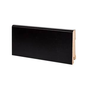 Плинтус напольный МДФ Deartio Black U101-80 2050х80х16