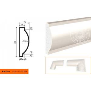 Молдинг LepninaPlast МВ-230/1 200x7.5x23