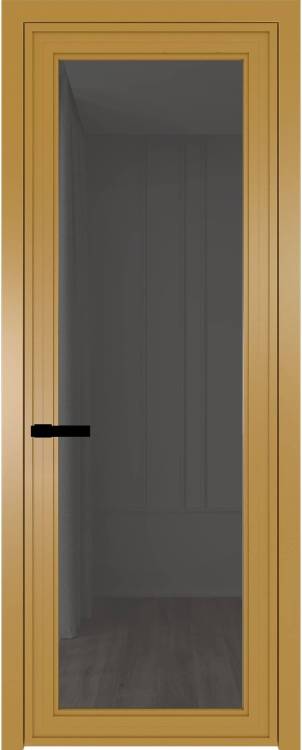 Межкомнатная дверь Profil Doors 1 AGP цвет профиля Золото, стекло безопасное 6 мм тонированное 800x2000