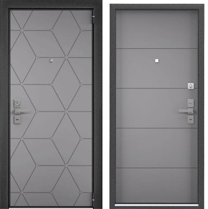 Входная стальная дверь Torex ULTIMATUM NEXT 590749 ПВХ Гриджио/ПВХ Гриджио 2050x880