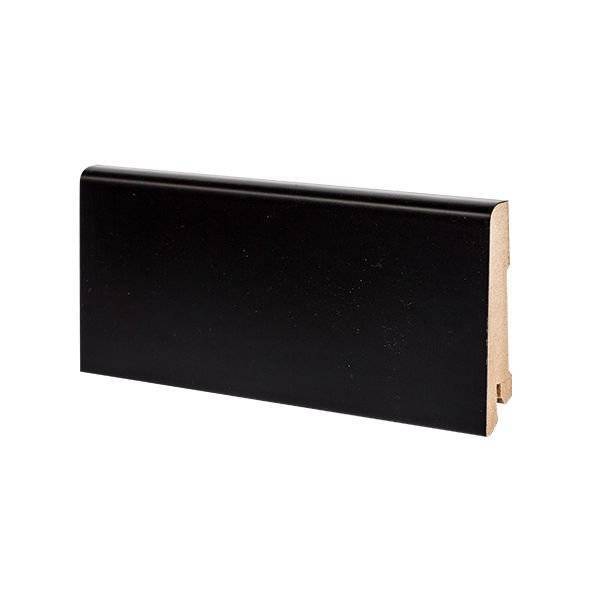 Плинтус напольный МДФ Deartio Black U101-80 2050х80х16