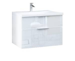 Тумба с раковиной Marka One Idalgo 75П У72777 Pure White 2 ящ.