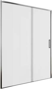 Душевая дверь в нишу Aquanet Pleasure Evo AE65-N140-CT профиль хром, прозрачное стекло