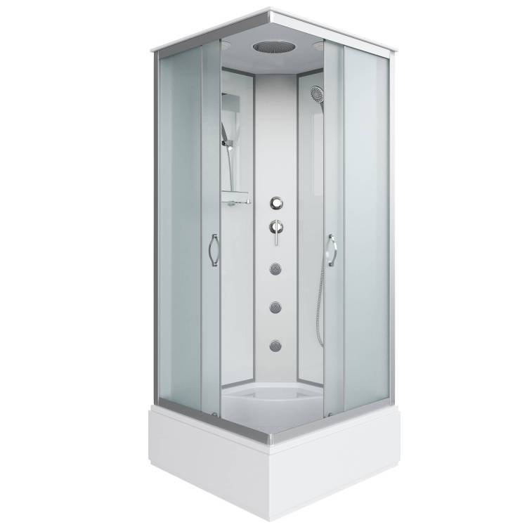 Душевая кабина Niagara Classic NG-1108-14G (900x900x2150) со средним поддоном (26см), с полкой
