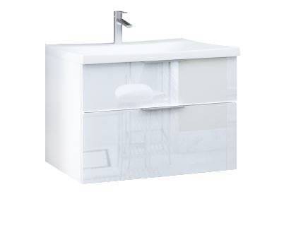 Тумба с раковиной Marka One Idalgo 75П У72777 Pure White 2 ящ.