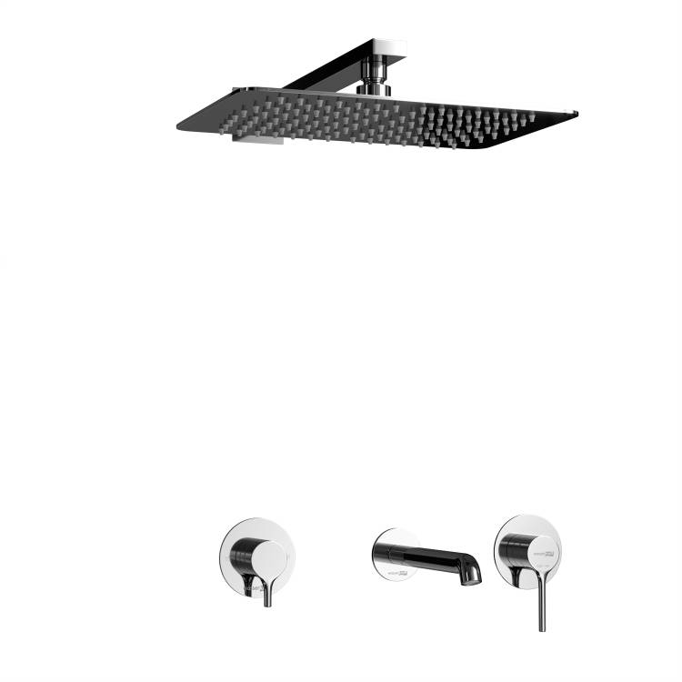 Душевой комплект Wasserkraft Rhein (Рейн) 9951.99DVR2.090.069.443 хром
