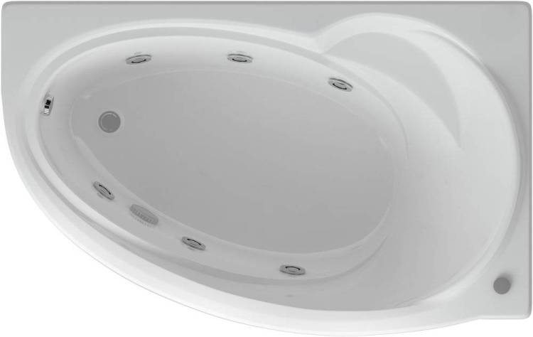 Акриловая ванна Aquatek Бетта BET170-0000011 170x95 R с гидромассажем и экраном