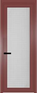 Межкомнатная дверь Profil Doors 1 AGP цвет профиля Красный антрацит, стекло безопасное 6 мм кризет 600x2000