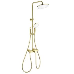 Душевая стойка Wonzon & Woghand WW-B4113-BG золотая, с термостатом