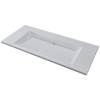 Раковина Uperwood Infinity RInfinity100wg0 без отверстия для смесителя, белая глянцевая, 100x45