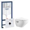 Комплект Grohe GRH775IONVP0 Инсталляция для унитаза Grohe Rapid SL + Унитаз подвесной beWash Ion безободковый, с сиденьем микролифт, белый глянец