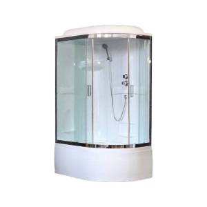 Душевая кабина Royal Bath RB8120BK1-T-CH-L+EL с высоким поддоном, с сиденьем
