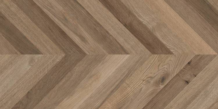 Керамогранит Laparet Wood Lux Walnut Chevron M коричневый матовый карвинг 60x120