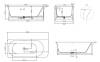 Ванна из искусственного камня Salini Ninfea S-Stone 180x82, матовая фото 4
