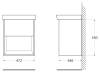 Тумба под раковину Belbagno Neon NEON-500-1C-SO-RS 47.2x34.6x55 Rovere Scuro подвесная с одним выкатным ящиком, с доводчиками фото 8