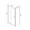 Душевой уголок Vincea Garda VSR-1G1013CLB 1300x1000, профиль черный, стекло прозрачное фото 5