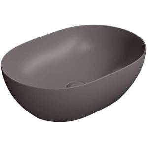 Раковина GSI Pura 886016 50 см, коричневая матовая