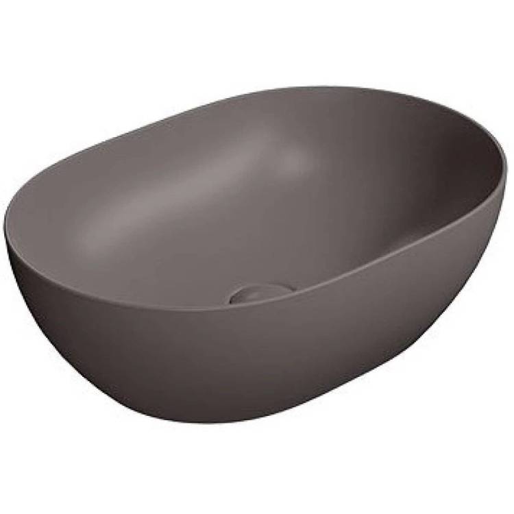 Раковина GSI Pura 886016 50 см, коричневая матовая