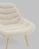 Кресло Stool Group Олби Страйпс QH-2805K 263-1 light beige белый фото 7