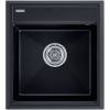 Мойка кухонная Paulmark Stepia PM114651-BLM 46x51 черный металлик