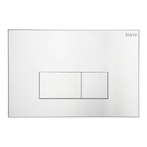 Кнопка смыва Black&White WPI-09544 24.4x16.2 Silver Coated